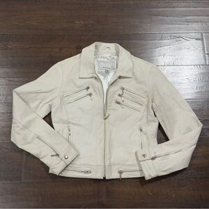 Wilsons Leather Maxima Vintage Zip Front Jacket Size Medium Women